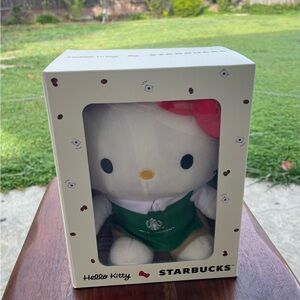 Starbucks x Hello Kitty 2025 Limited Edition Boxed Plush – Holiday Gift New